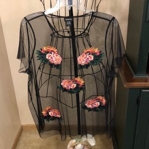 See through Flower Fancy Top